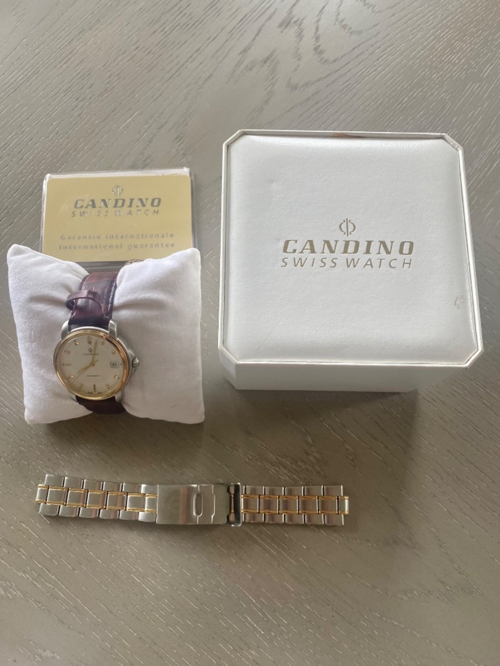 STAINLESS STEEL SWISS WATER RESISTANT MEN'S AUTOMATIC WATCH "CANDINO"